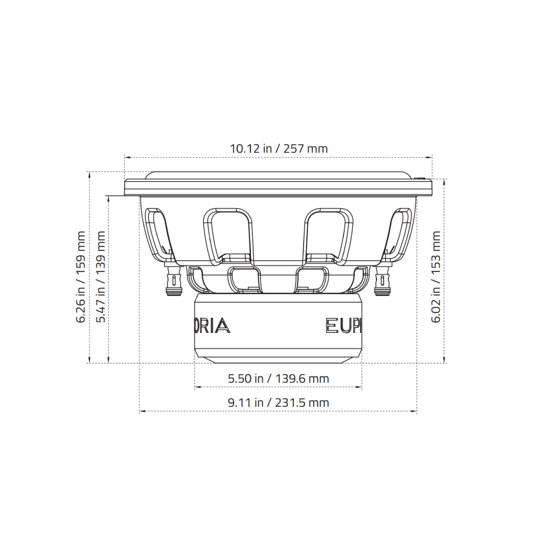 EW5 10D4 : 10" Dual 4-Ohm Subwoofer