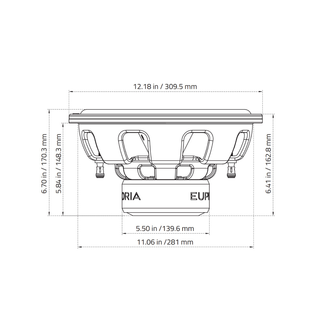 EW5 12D4 : 12" Dual 4-Ohm Subwoofer