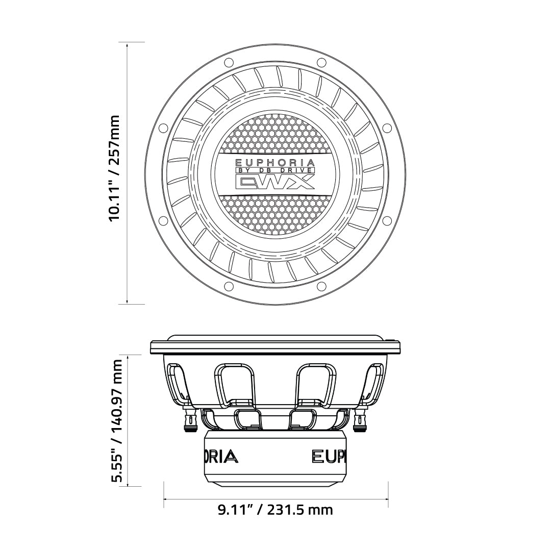 EWXPW10D4 : 10" Dual 4-Ohm Subwoofer
