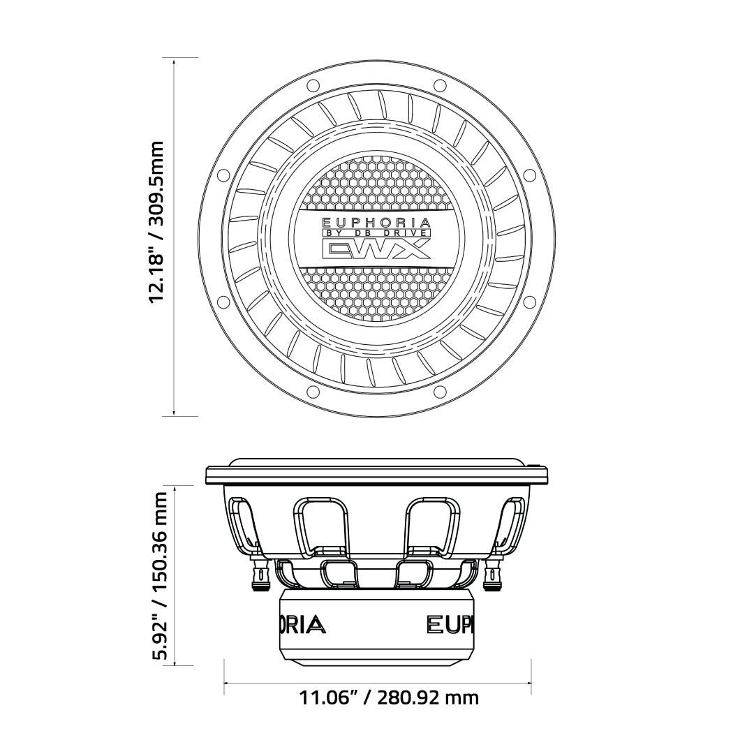 EWXPW12D4 : 12" Dual 4-Ohm Subwoofer