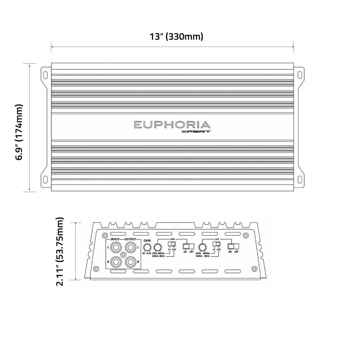 EX4.5 : Full Range Class D 5-Channel Amplifier
