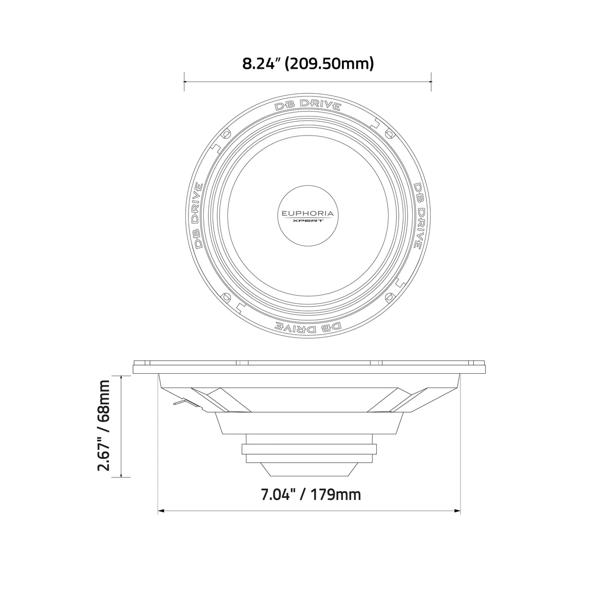 EXM8NSB : 8 in. NEO Sealed Back Midrange