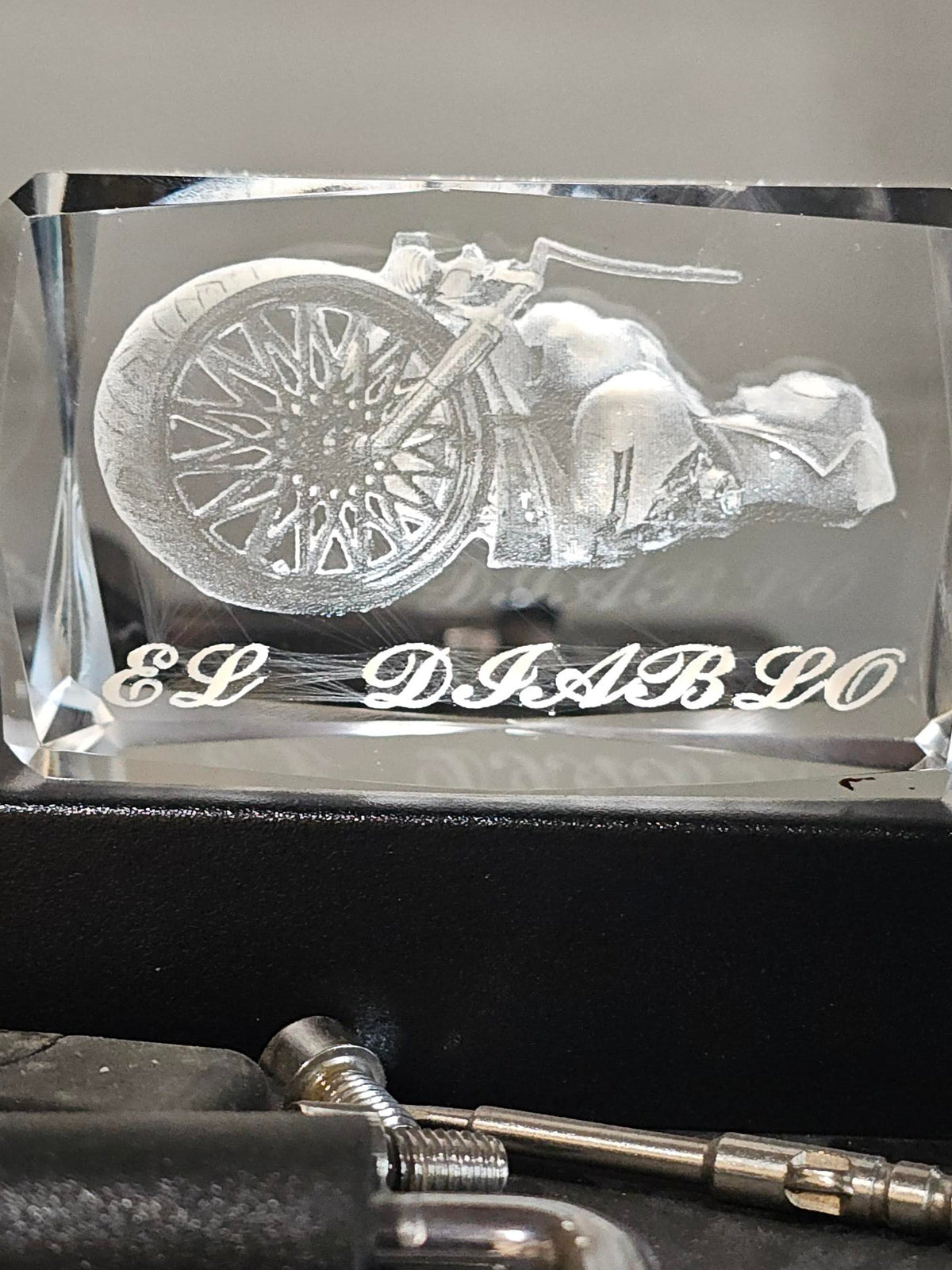 3D Engraved K9 crystals