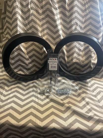 Harley 10 Inch Subwoofer Adapter Rings 98-Current Pair With Hardware For Saddlebag Mounts For Harley Riders