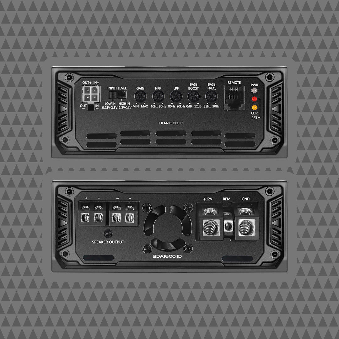 BDA16001D 1600W Monoblock Amplifier For Motorcyclists Delivers Thunderous Bass And Clean Power
