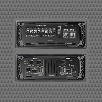 RoadPulse RP1504 Motorcycle Amplifier 150W x 4 Channel for Loud Rider Audio with 20 Hz to 20 kHz Range