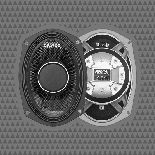 6×9″ Pro Coax Horn Speakers – 2Ω
