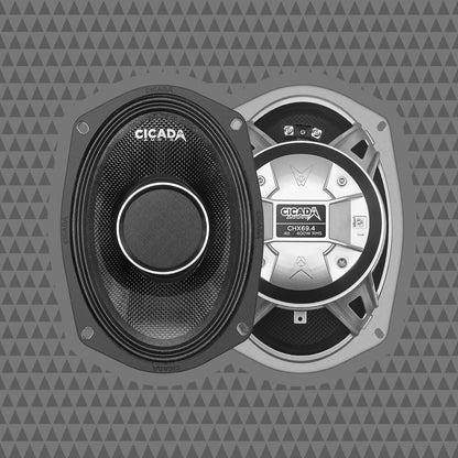 6×9″ Pro Coax Horn Speakers – 4Ω