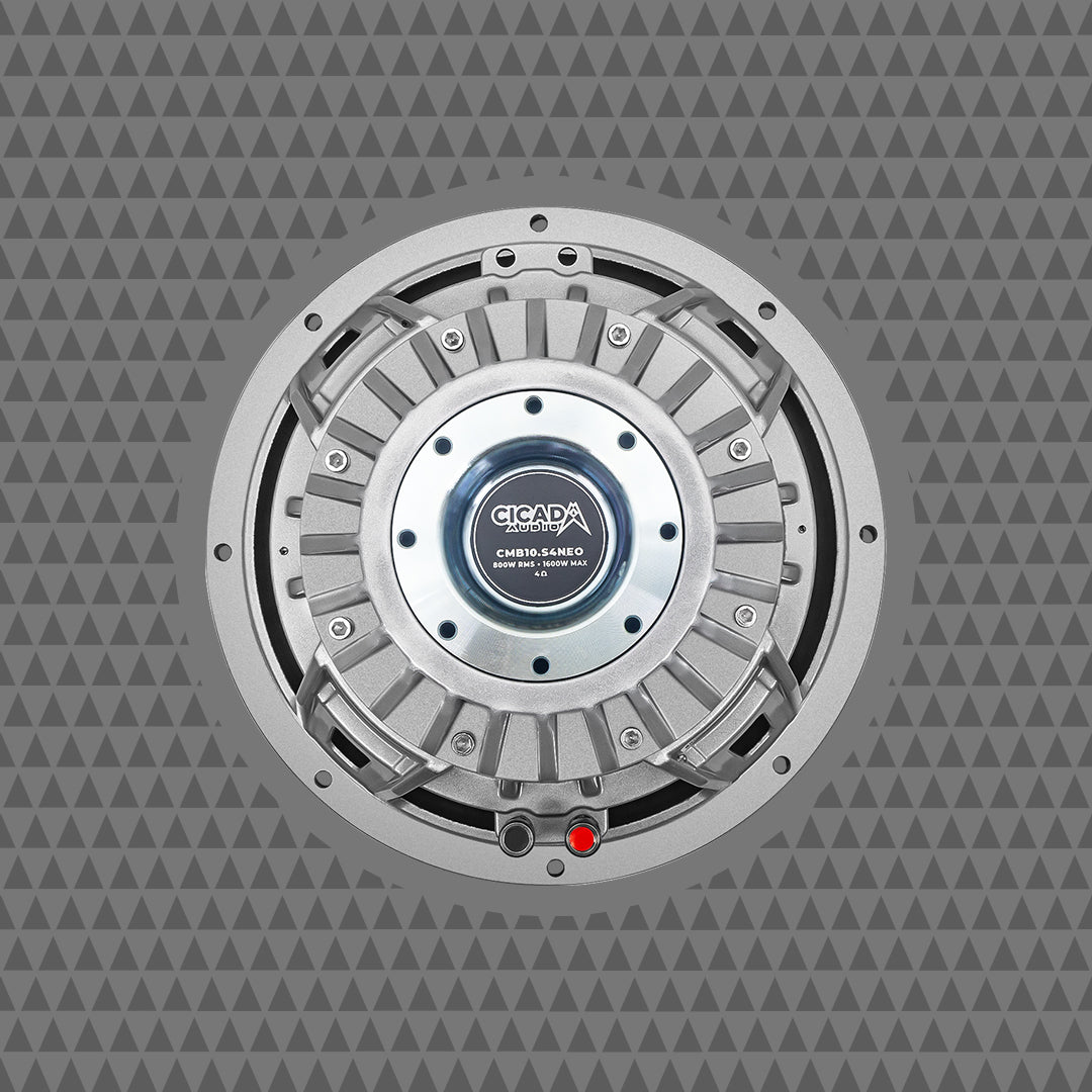 Cicada Audio CMB10S4NEO Mid Bass Driver for Harley Davidson Motorcycles with CMC Cone and NEO Tech