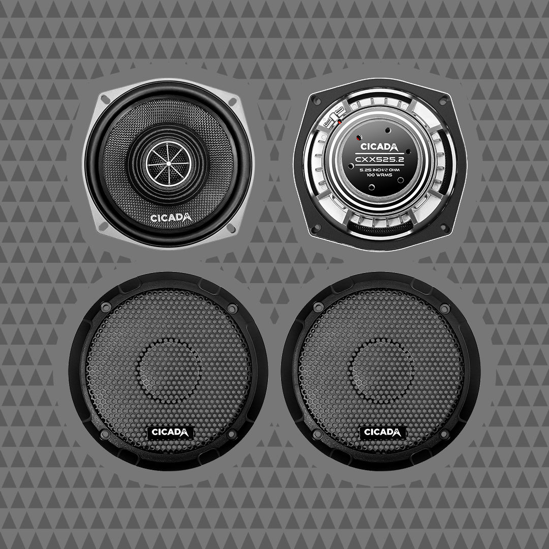 5.25-INCH PRO COAXIAL SPEAKERS – 2Ω