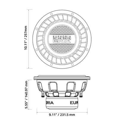 EWXPW10D4 : 10"  Dual 4-Ohm Subwoofer