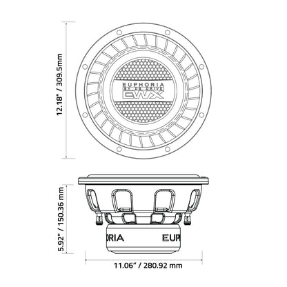 EWXPW12D4 : 12" Dual 4-Ohm Subwoofer