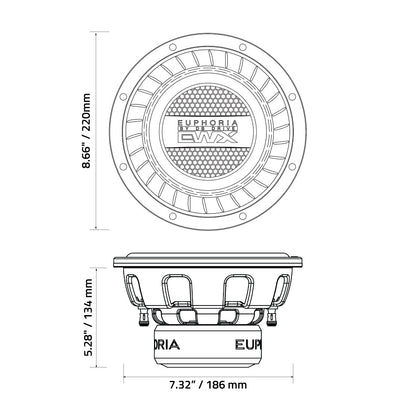 EWXPW8D4 : 8" Dual 4-Ohm Subwoofer