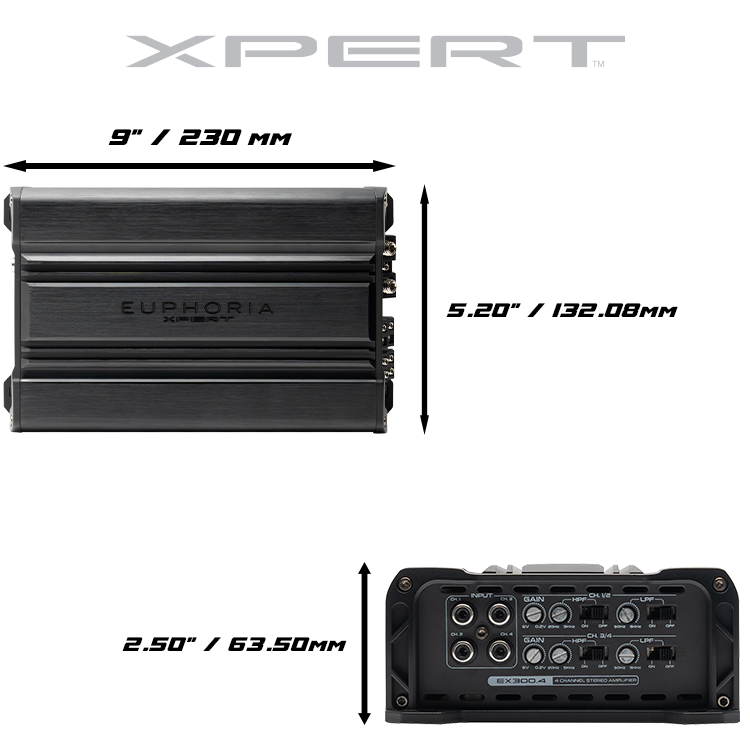 EX300.4 : 4 Channel Full Range Class D Amplifier