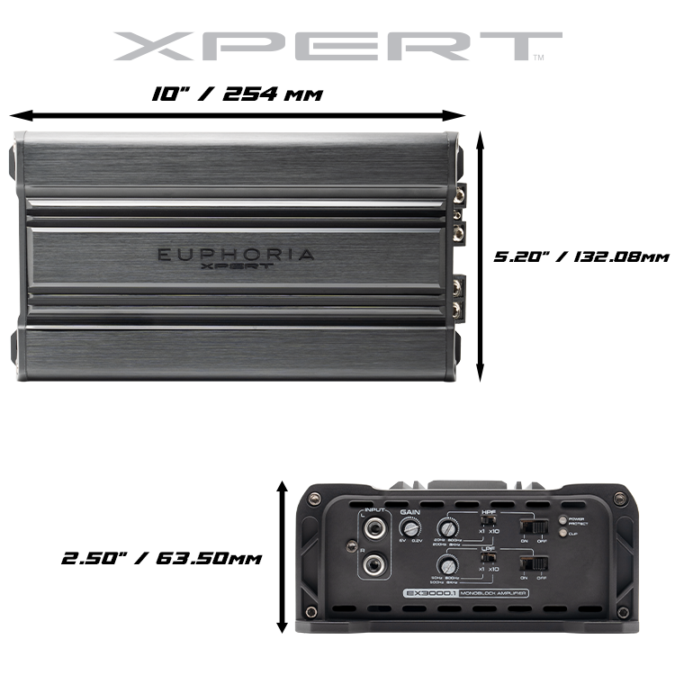 EX3000.1 : Full Range Class D Monoblock Amplifier