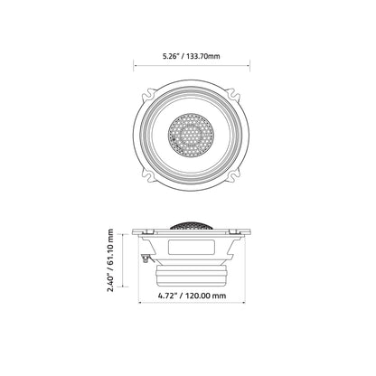EX5NPS-CF : 5.25" 2-way NEO Carbon Fiber Point Source Loudspeaker