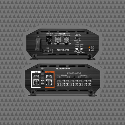 MotoTech DSP Pro 4CH Motorcycle Amplifier With Built In DSP And 120W X4 RMS For Motorcycles