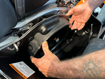 Harley Davidson CVO 2024 Saddle Bag Subwoofer Ring Kit 10in Adapter For Touring Riders