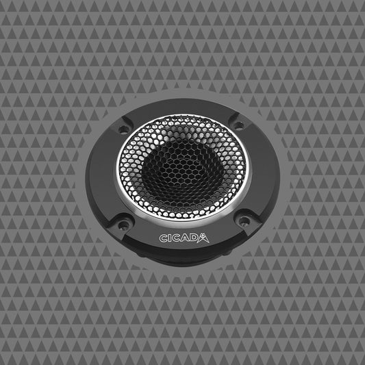RR075T Cicada Audio Ring Radiator Tweeters For Motorcycle Riders Ultra Slim Easy Grill Install 1 Pair