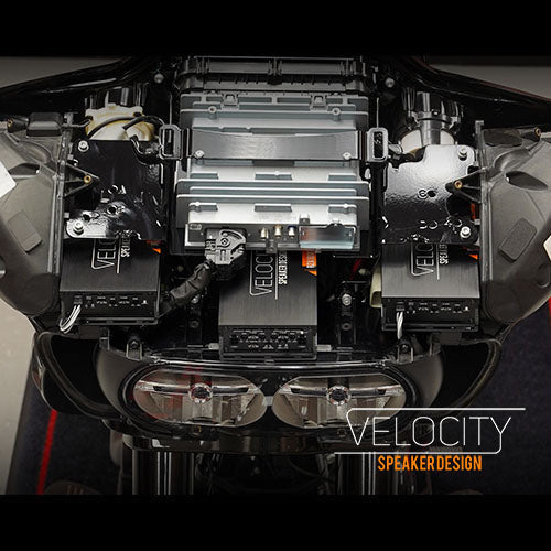 Velocity RZA1000.4 2.2kW 8-Channel Harley Road Glide Amplifier Kit For Riders 2015-2023