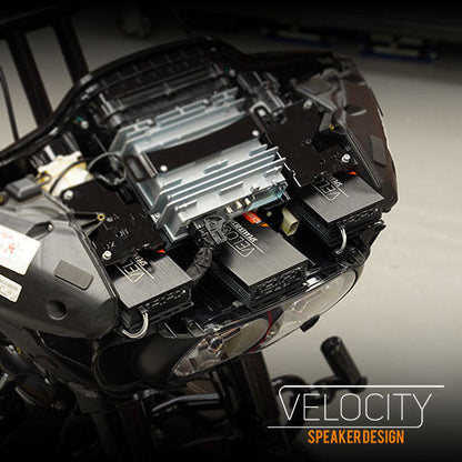 Velocity RZA1000.4 2.2kW 8-Channel Harley Road Glide Amplifier Kit For Riders 2015-2023