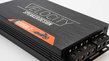 Velocity RZA1000.4 2.2kW 8-Channel Harley Road Glide Amplifier Kit For Riders 2015-2023