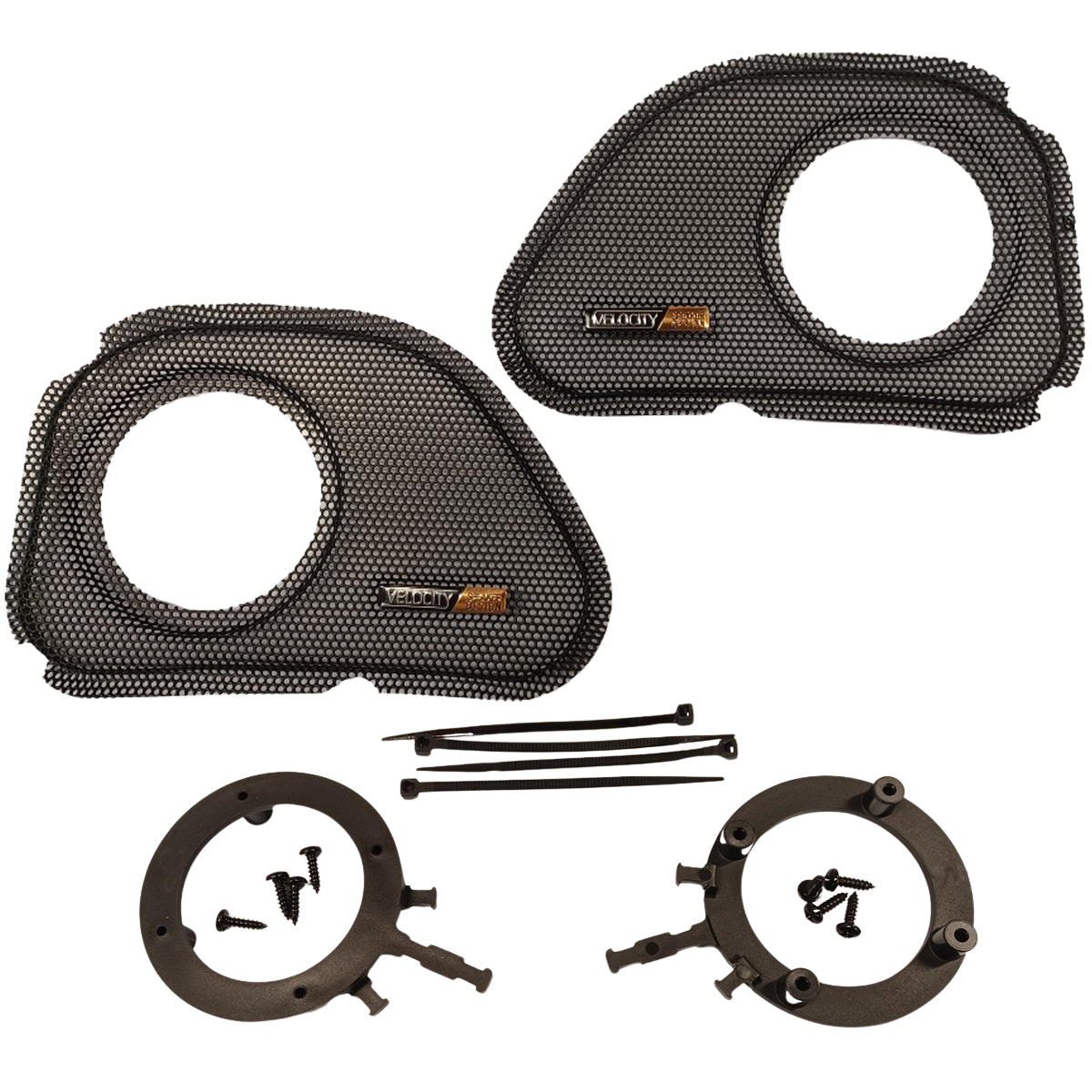 Velocity Road Glide Fairing Grills with Tweeter Provision 1998-2013